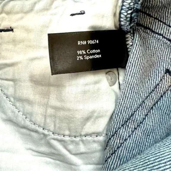 Boston Proper Light Blue Distressed Jean Shorts - Picture 5 of 11